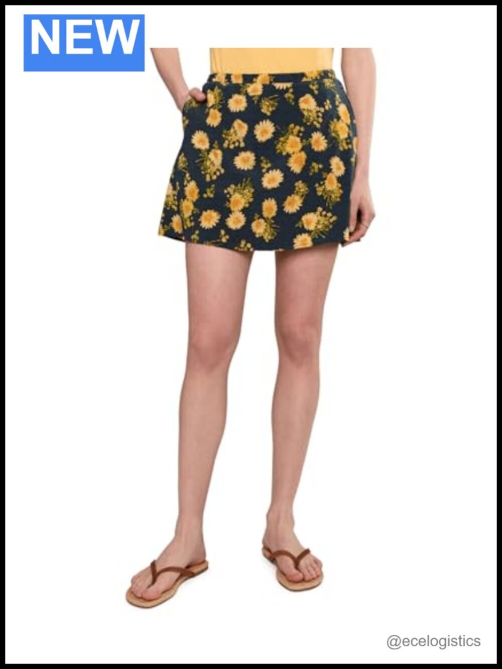 A-Line Skort with Attached Compression Shorts UPF 50+ Water-Friendly